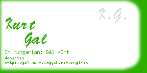 kurt gal business card